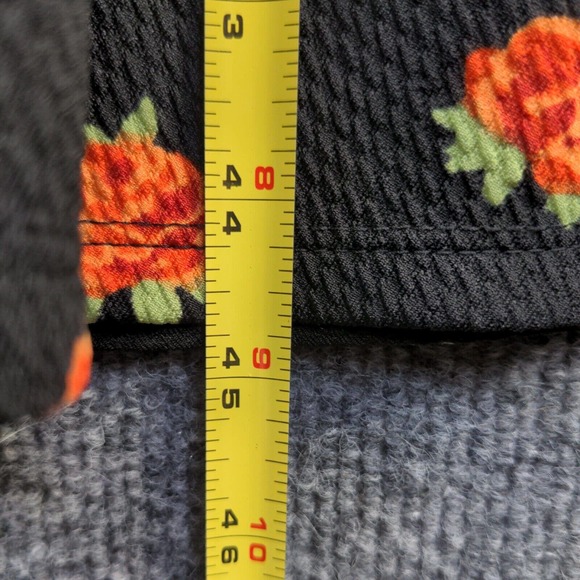 LuLaRoe Women's A-Line Dress Black 3XL Short Sleeve Floral Print Scoop Neck - Picture 12 of 12